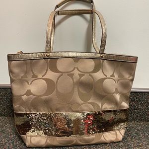 Gold Coach purse
